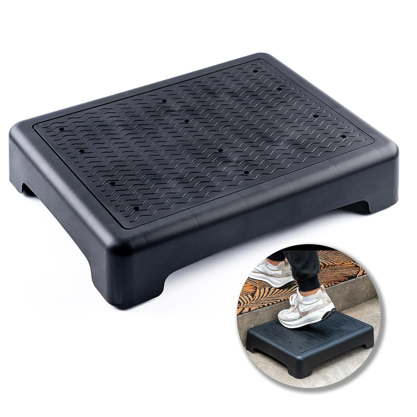 wefaner Mobility Step Stool for Adults Half Seps for Stairs for SeniorsPlatform Step Safety Step Non-Slip Indoor and Outdoor