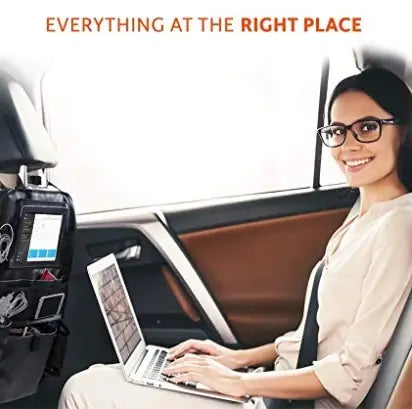 Car Backseat Organizer with iPad Holder
