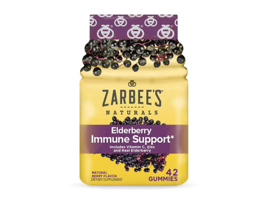 Zarbees Adult Elderberry Immune Support Gummies Berry 42ct