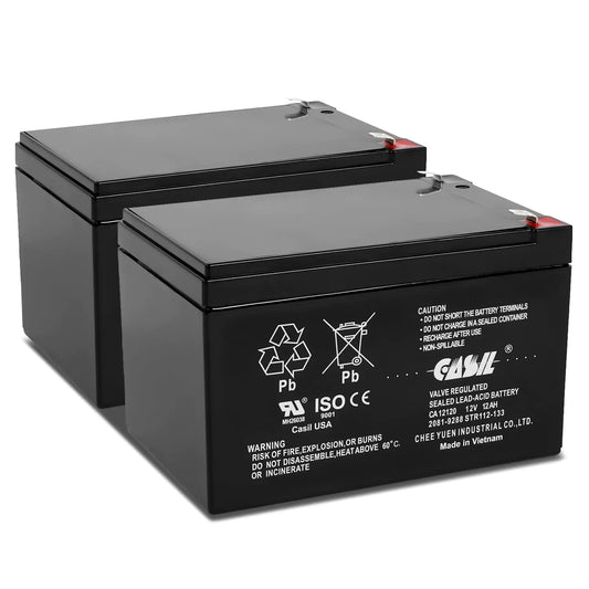 Casil 12V 12Ah Replacement Battery Compatible with Go-Go Mobility Elite Traveller SC40E SC44E 2 Pack
