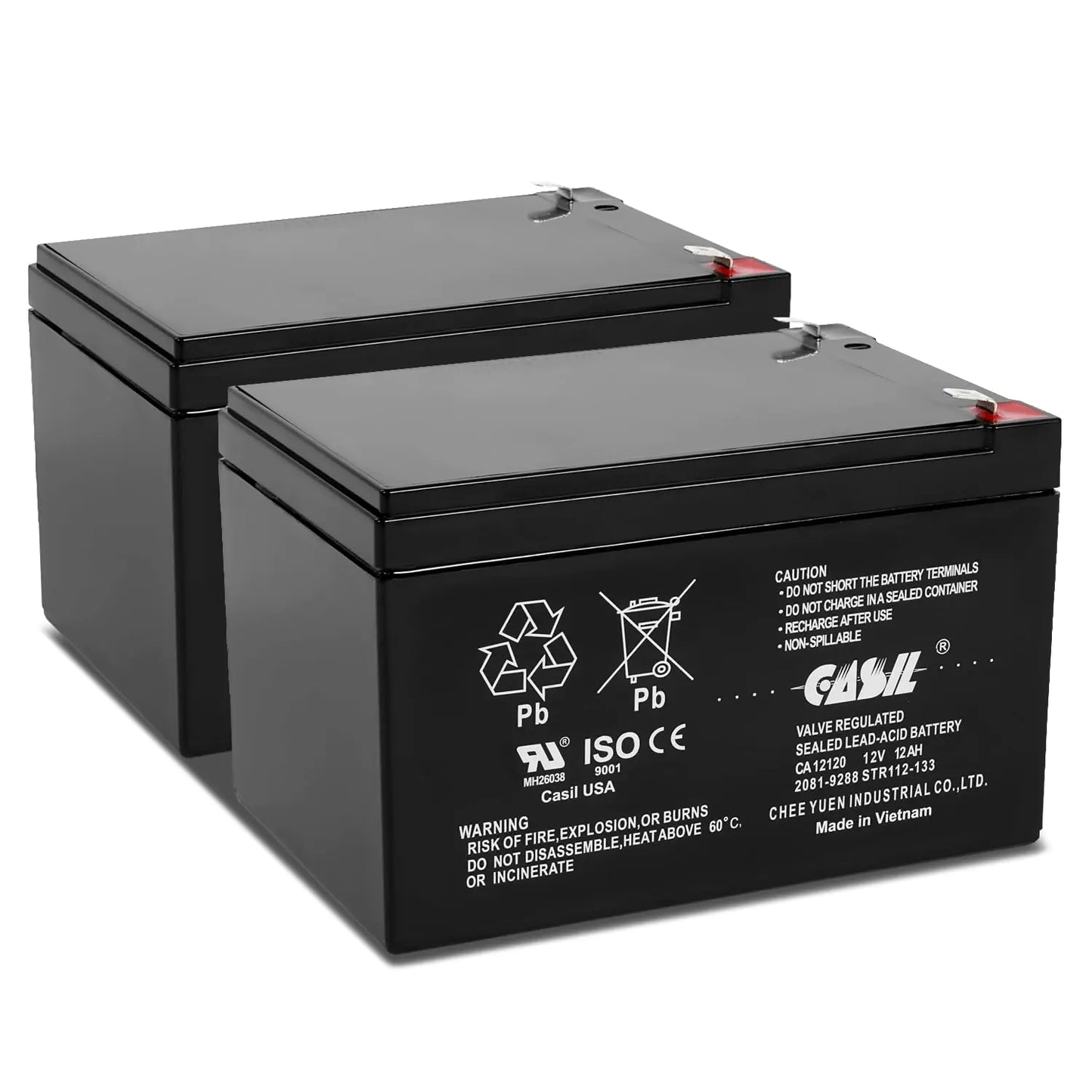 Casil 12V 12Ah Replacement Battery Compatible with Go-Go Mobility Elite Traveller SC40E SC44E 2 Pack