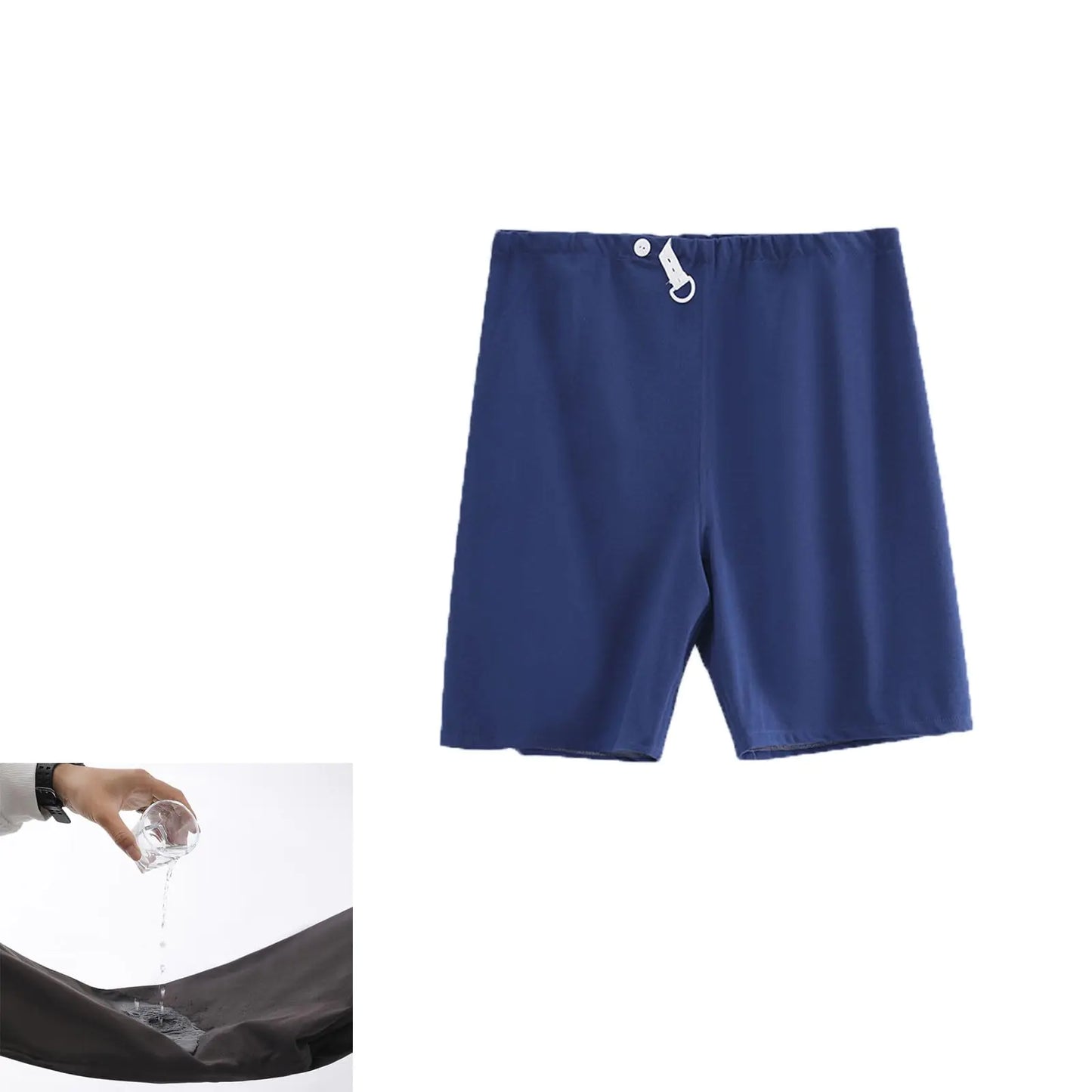 Yodilala TPU Waterproof and Leak-Proof Patient Care PantsReusable Incontinence PantsAdult Incontinence Leak-Proof PantsWashable Urinary Pants Suitable for Mobility Impaired(BlueXXL)