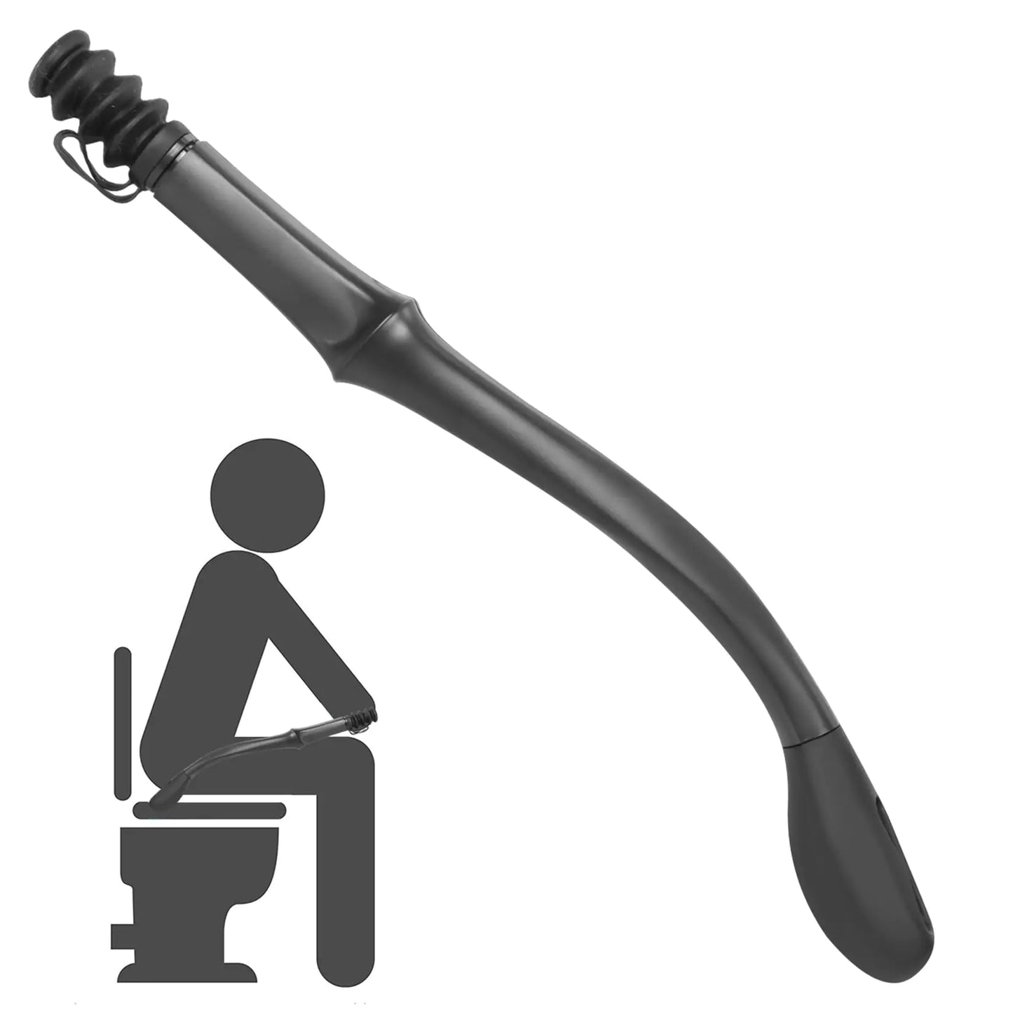 Toilet Aids for Wiping 15” Long Reach Comfort Wiper Tools Self Assist Bathroom Bottom Butt Wipe Helper for Limited Mobility Seniors Elderly