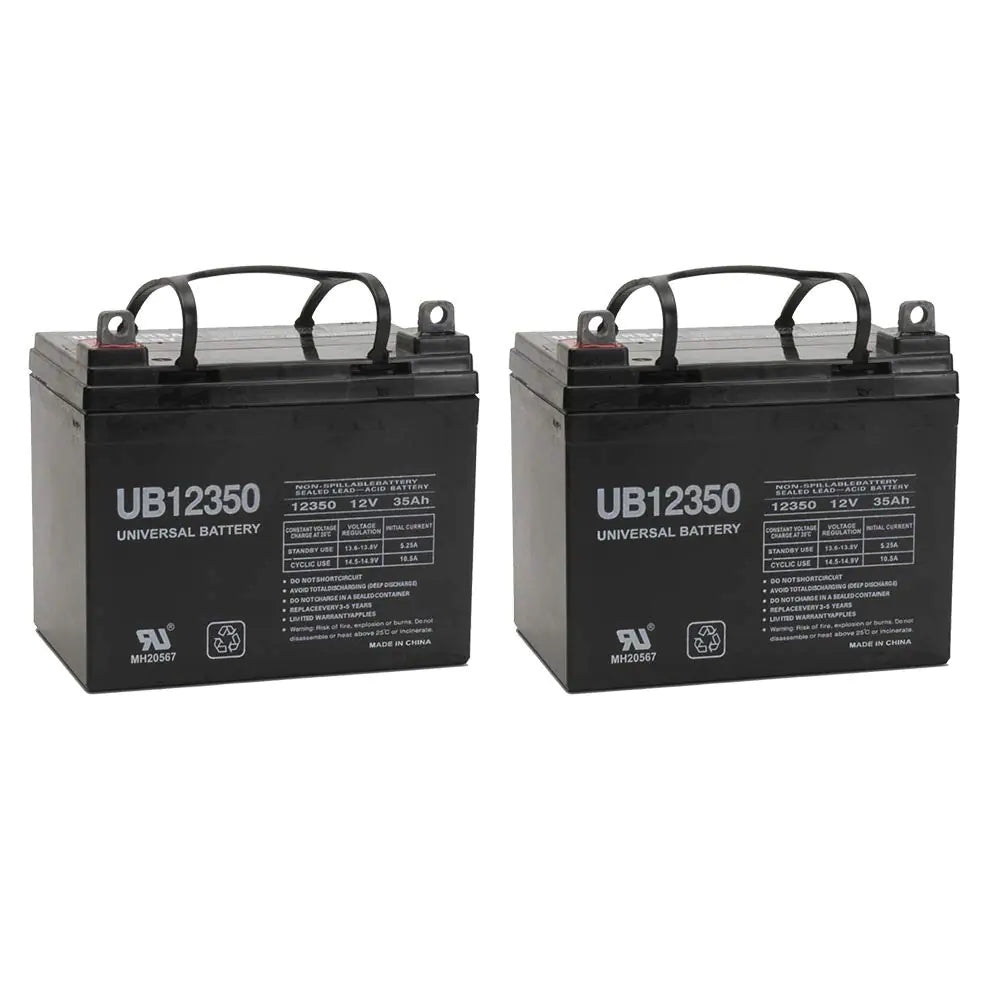 Universal Power Group 12V 35AH Pride Mobility Jet 3 Ultra Wheelchair Replacement Battery - 2 Pack