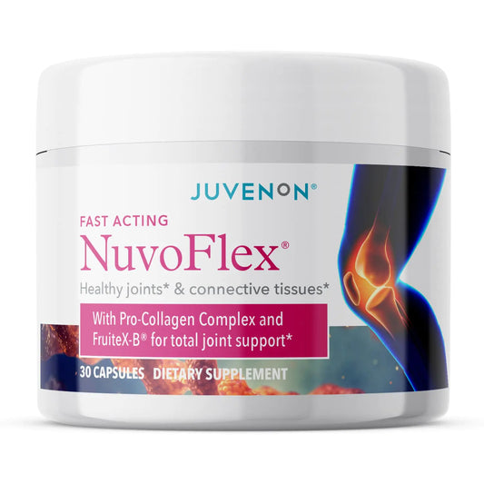 Juvenon NuvoFlex | Joint Support Supplement with Glucosamine Chondroitin Vitamin K B and Voltaren Enhancements - Mobility & Relief (30 Capsules)
