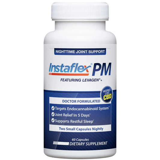 Instaflex PM Nighttime Joint Support with Levagen Tamaflex GABA Ashwagandha Passionflower Extract Mobility Sleep Support - 60 Capules